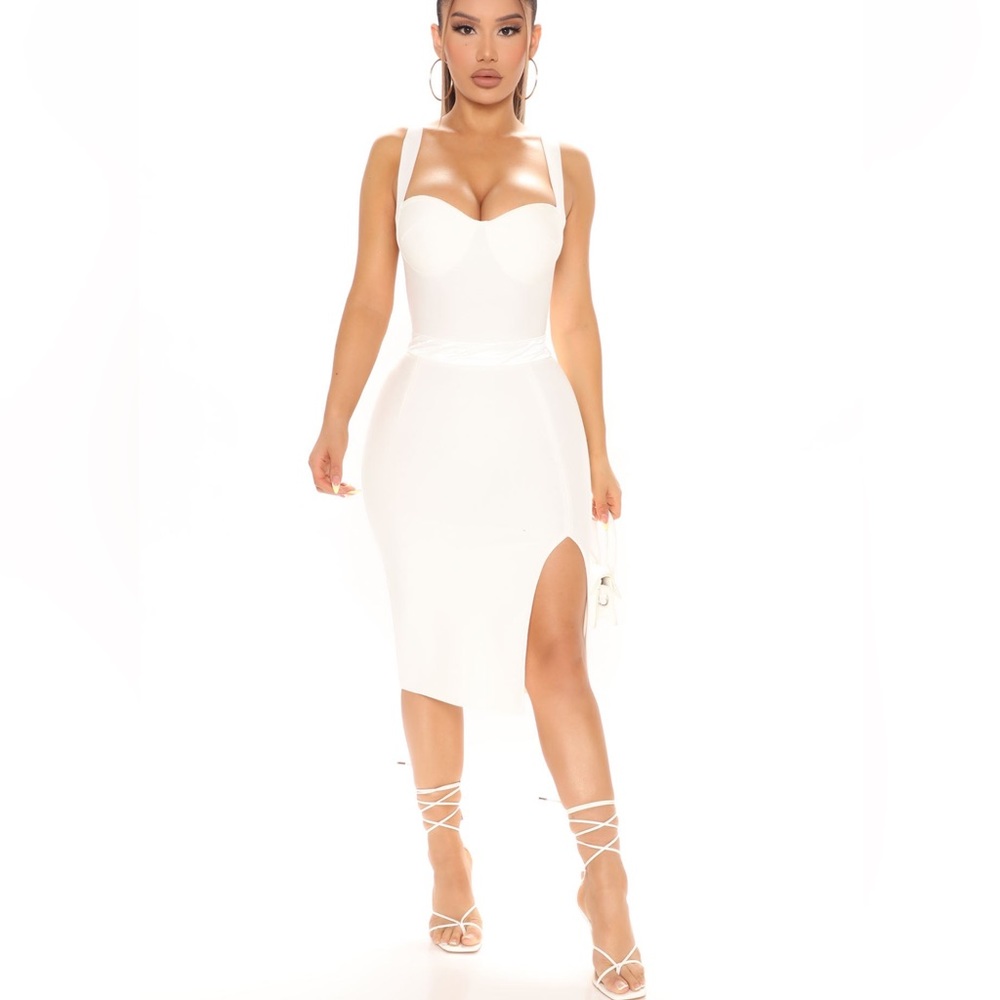 Fashion nova dress color white